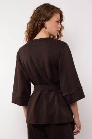 G Maxx Winona blouse Dark Chocolate