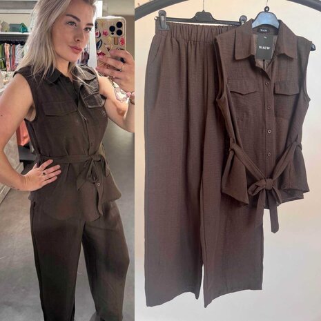 Tara blouse bruin