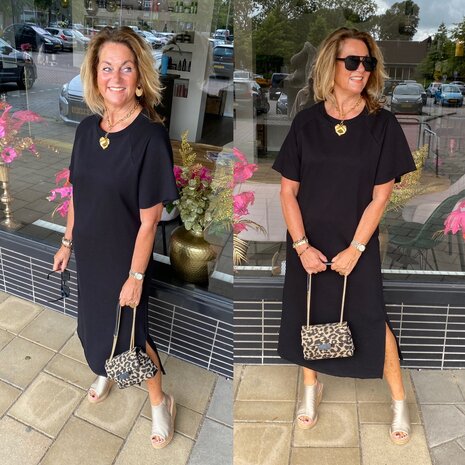 Azzurro Lonneke jurk zwart