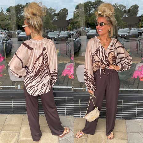 Zenna blouse bruin