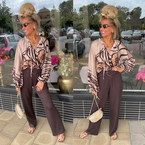 Zenna blouse bruin