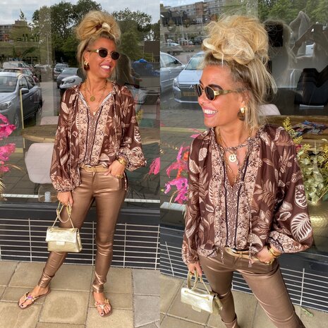 Maaike blouse bruin