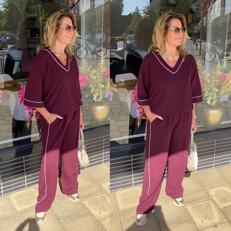 Chastar Sanne broek bordeaux 