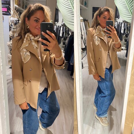 Luna oversized blazer camel