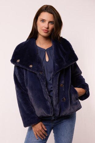 G maxx Katya coat Dark Night Blue