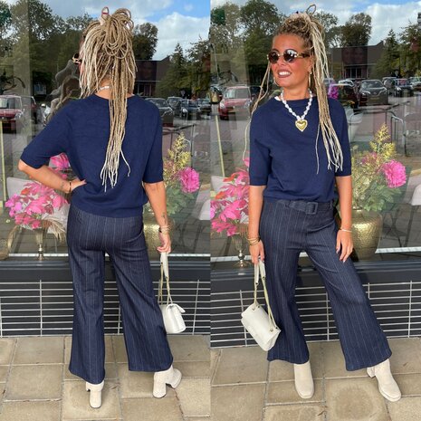 Anna top blauw