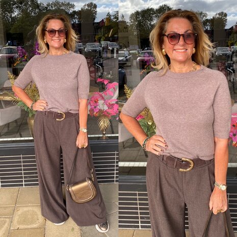 Anna top taupe