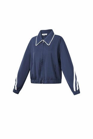 Satin Look Sporty Jacket