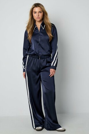 Satin Look Sporty Jacket