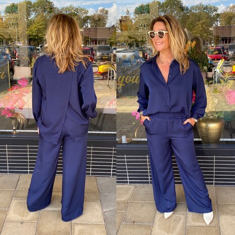 Wauw Wendy blouse blauw