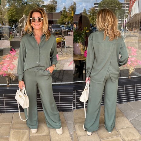 Wauw Wendy blouse army