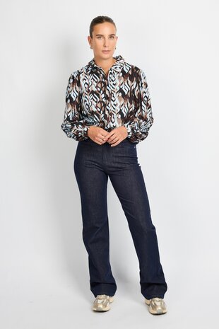 C&S Naomi pants Denim Dark Blue