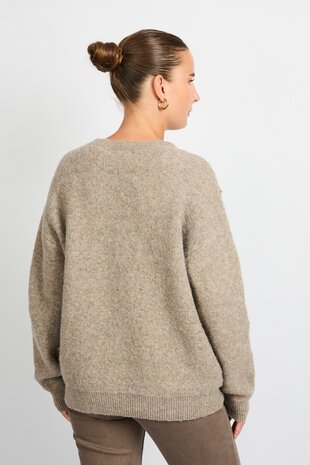 C&S Kirsten knit pullover bronze