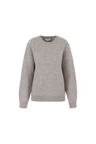 C&S Kirsten knit pullover bronze