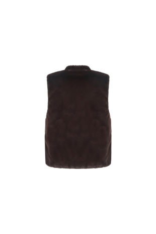 C&S Gabrielle gilet Dark Chocolate
