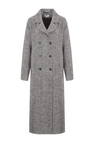 C&S Olivia coat Dark Chocolate