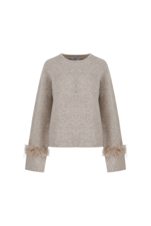 Fluresk Rielle knit sweater warm taupe
