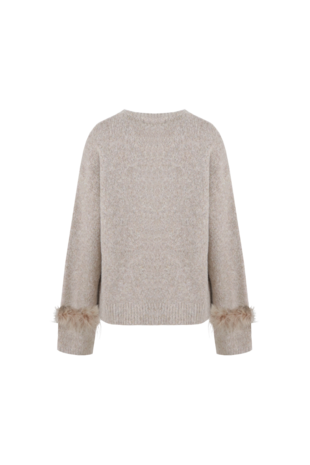 Fluresk Rielle knit sweater warm taupe