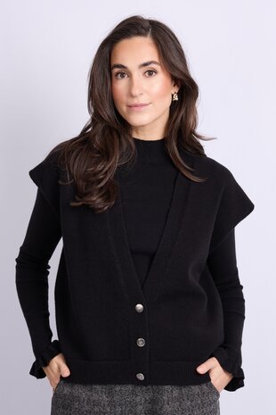 C&S Vivian gilet black