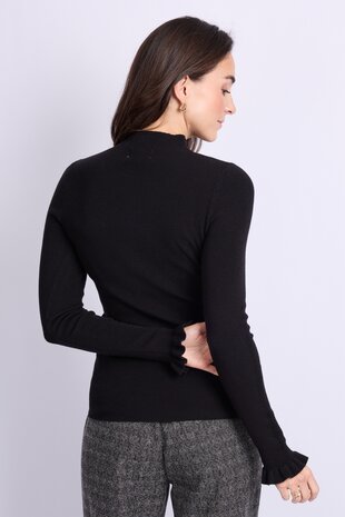 C&S Astrid knit pullover black