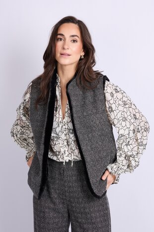 C&S Gabrielle gilet black