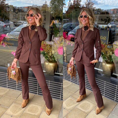 Chastar Sevanne blazer bruin