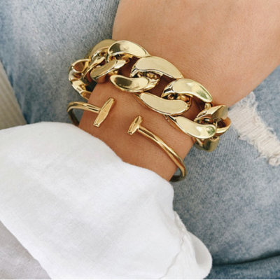 Love Ibiza -  ARMBAND LARGE CHAIN GOLD