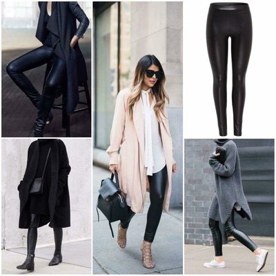 ZOE leather legging BLACK