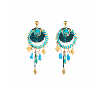 GO DUTCH LABEL - Annabella oorbellen - blue
