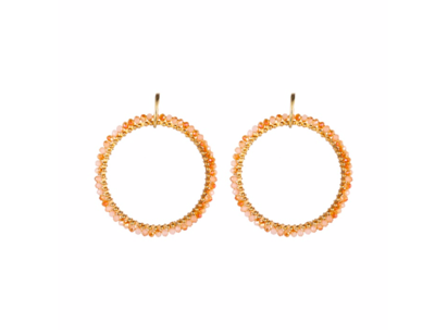 GO DUTCH LABEL - Annelies oorbellen - terra