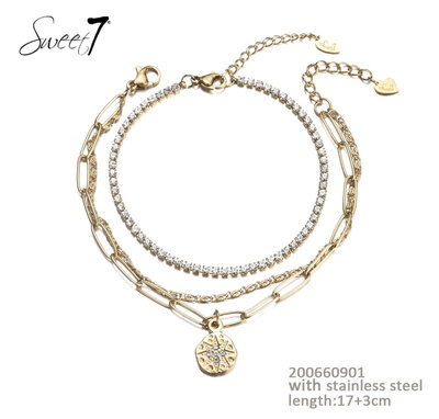 Glamour ketting goud