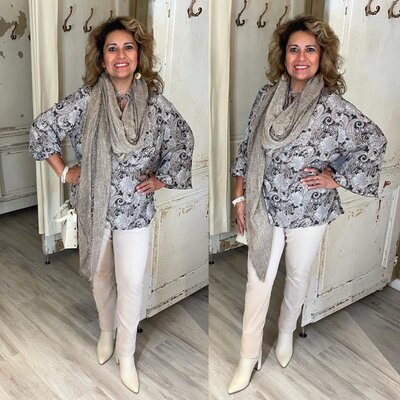 G maxx Marlise Shawl Latte