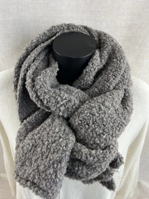 BOUCLE scarf/sjaal TAUPE