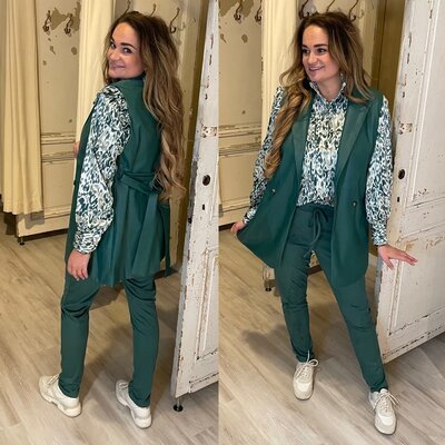 G Maxx - Miloushka Gilet Smaragdgroen