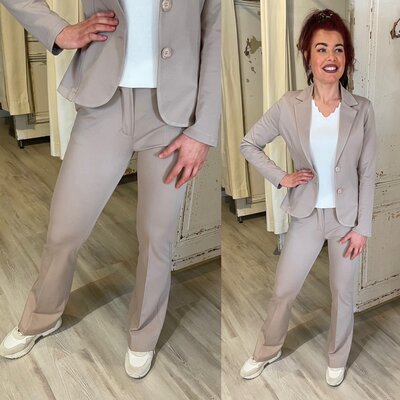 Chastar Majorie flared - taupe