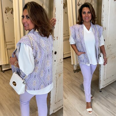 Athene Gilet - lila