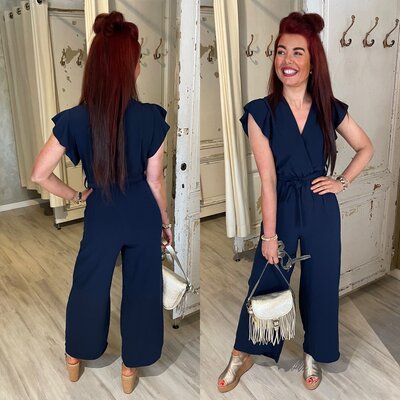 Bianca jumpsuit - navy blauw