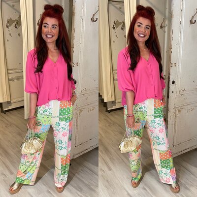 Bobby blouse - fuschia