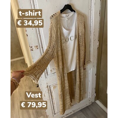 Sylvie GOLDEN vest - goud
