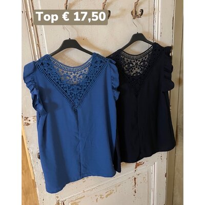 Tarissa top - kobalt