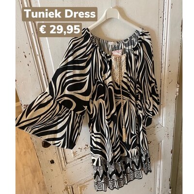 Femke tuniek dress - zebra