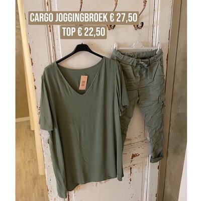 Marie t-shirt - army