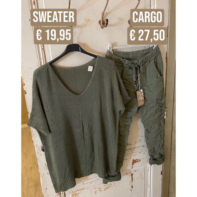 Ramona sweater - army