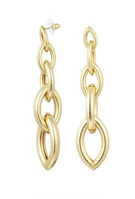 Ear studs five links - gold