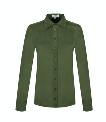 C&S Dacia Blouse Gewassen Groen