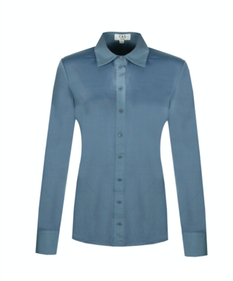 C&S Dacia Blouse Licht jeansblauw