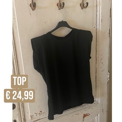 Solo top - zwart