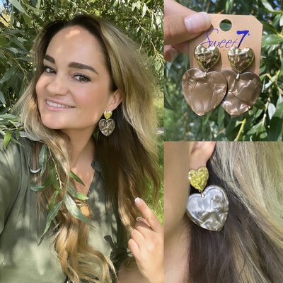 Femke heart earrings 0.3