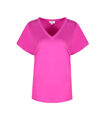 C&S Iske t-shirt Fel roze