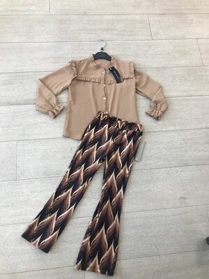 Isa roesel blouse - bruin